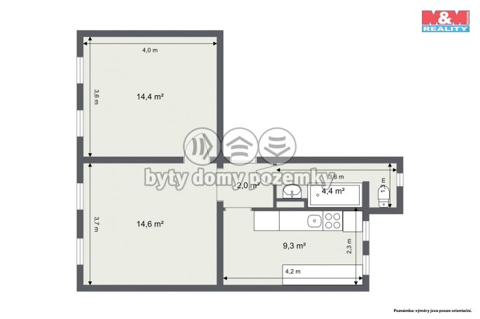 Prodej, Byt 2+1, Nejdek