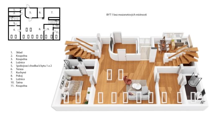 Prodej, Atypický byt, Praha