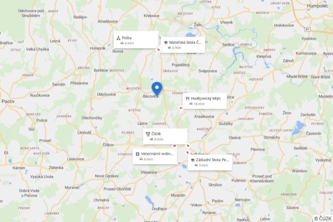 Prodej, Pozemek k bydlení, Bácovice