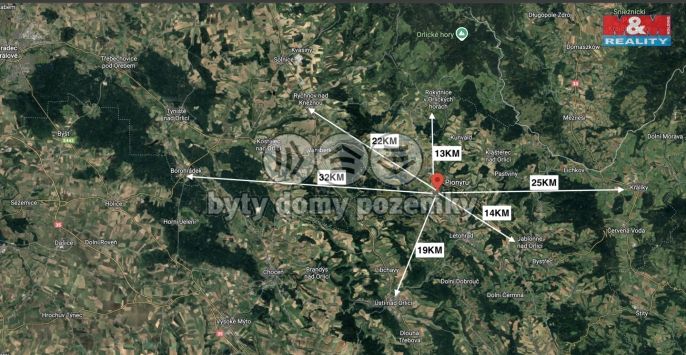 Pronájem, Byt 1+1, Žamberk