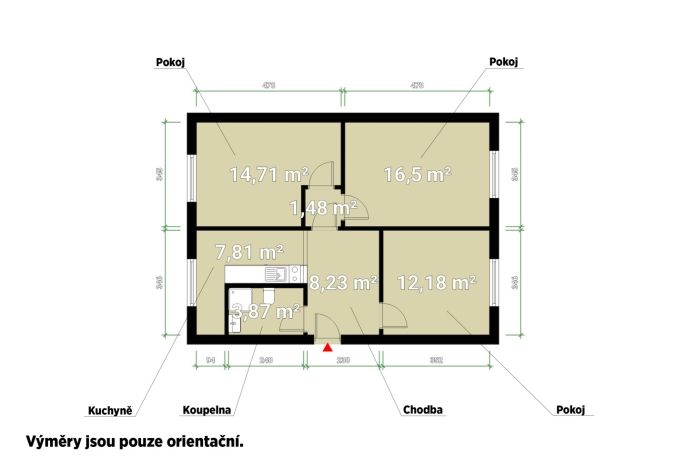 Prodej, Byt 3+1, Kdyně