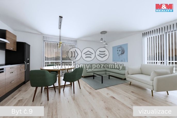 Prodej, Byt 3+kk, Žleby