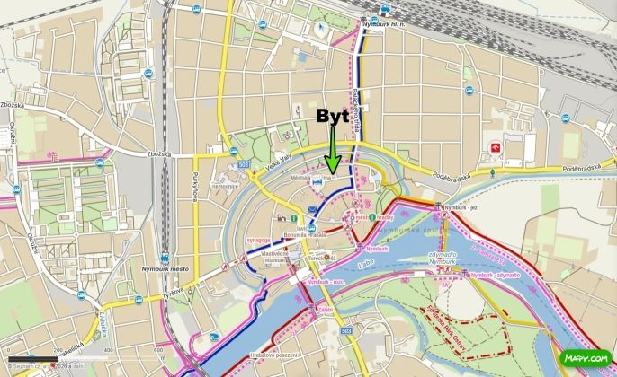 Pronájem, Byt 2+kk, Nymburk