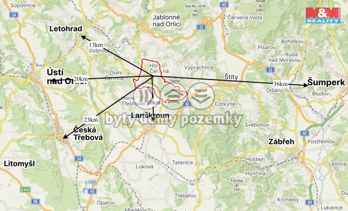 Prodej, Pozemek k bydlení, Horní Čermná