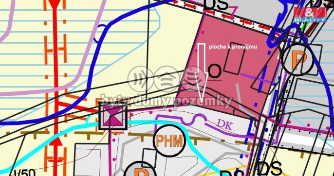 Pronájem, Komerční pozemky, Drslavice