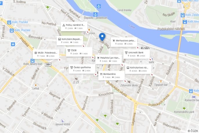 Pronájem, Obchod a služby, Kolín