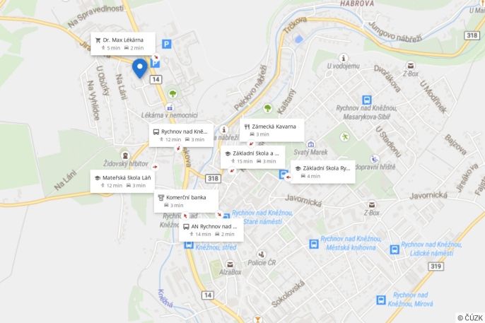 Pronájem, Byt 2+1, Rychnov nad Kněžnou