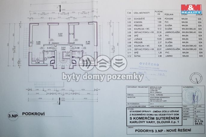 Prodej, Nájemní dům, Karlovy Vary