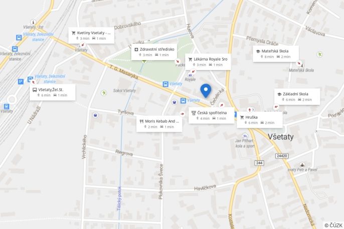 Prodej, Rodinný dům, Všetaty