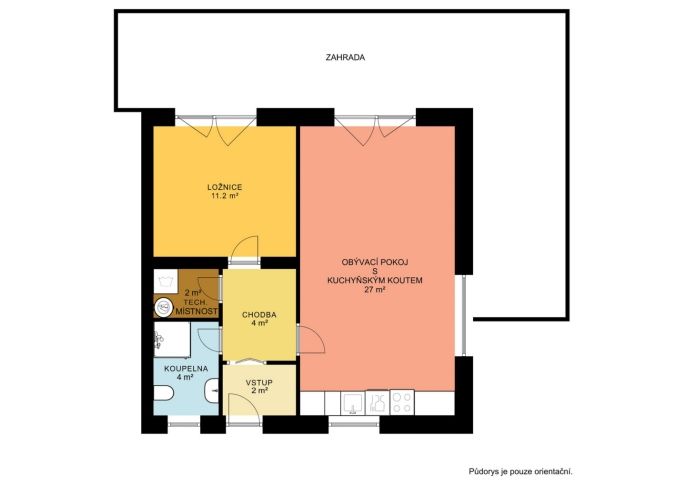 Prodej, Byt 2+kk, Moravské Knínice