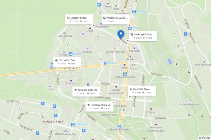 Pronájem, Byt 3+1, Mariánské Lázně