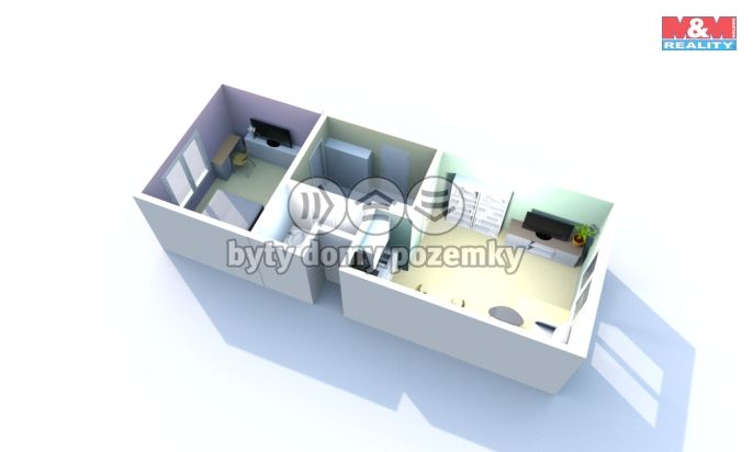 Prodej, Byt 2+kk, Děčín