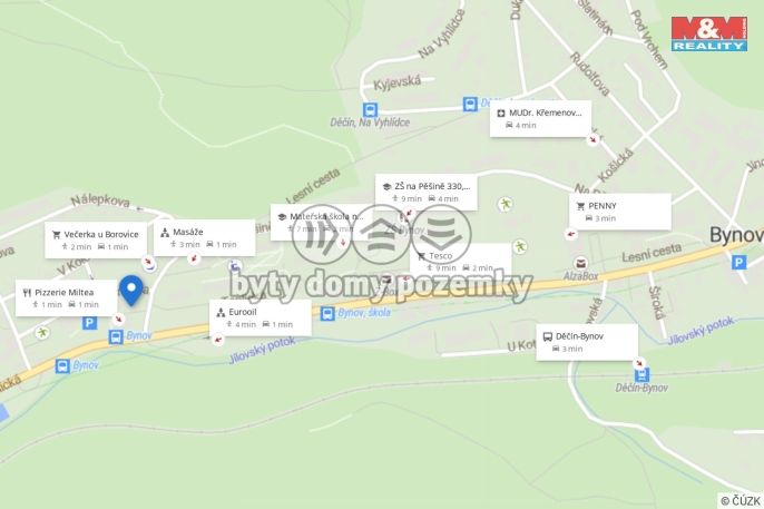 Pronájem, Byt 1+1, Děčín