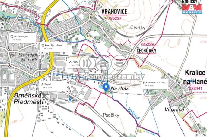 Prodej, Pozemek k bydlení, Kralice na Hané