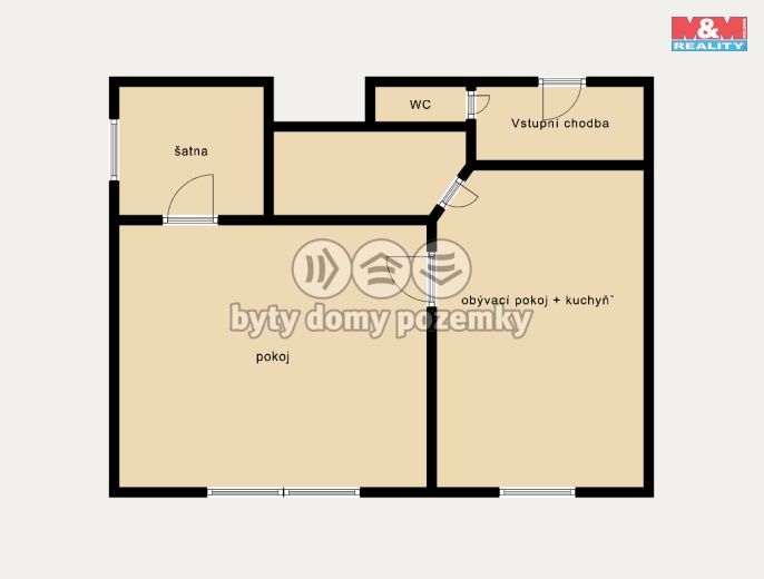 Pronájem, Byt 2+kk, Nymburk