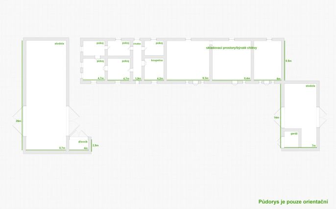 Prodej, Zemědělská usedlost, Chrudim