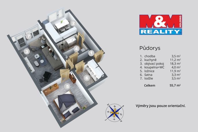 Prodej, Byt 2+1, Litoměřice