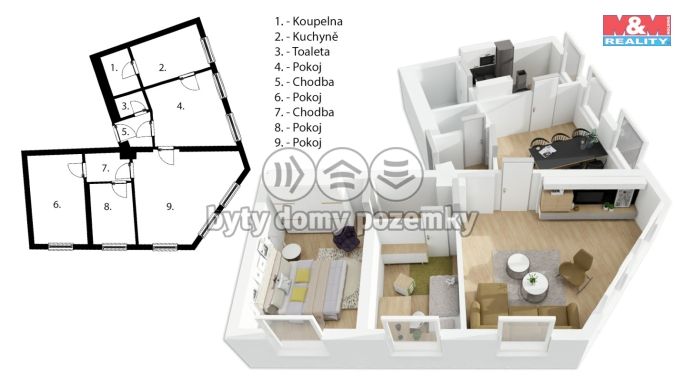 Prodej, Byt 4+1, Praha