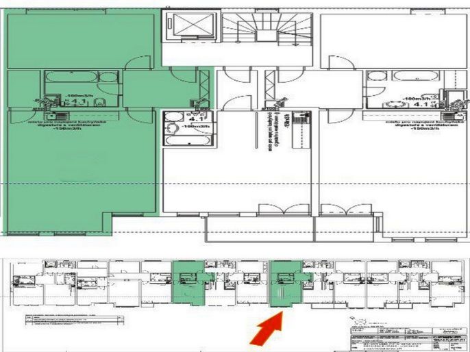 Pronájem, Byt 2+kk, Lovosice