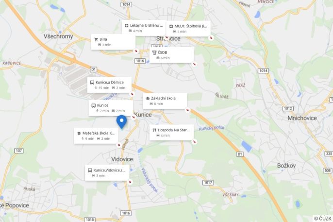 Prodej, Pole, Kunice
