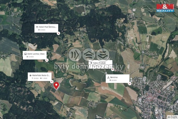 Prodej, Pozemek k bydlení, Ostružno