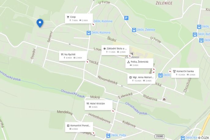 Pronájem, Byt 2+kk, Děčín