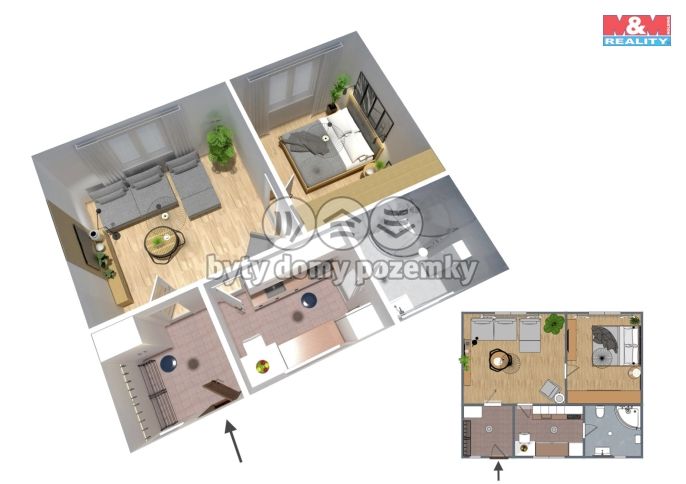 Prodej, Byt 2+1, Praha