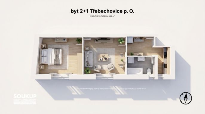 Prodej, Byt 2+1, Třebechovice pod Orebem