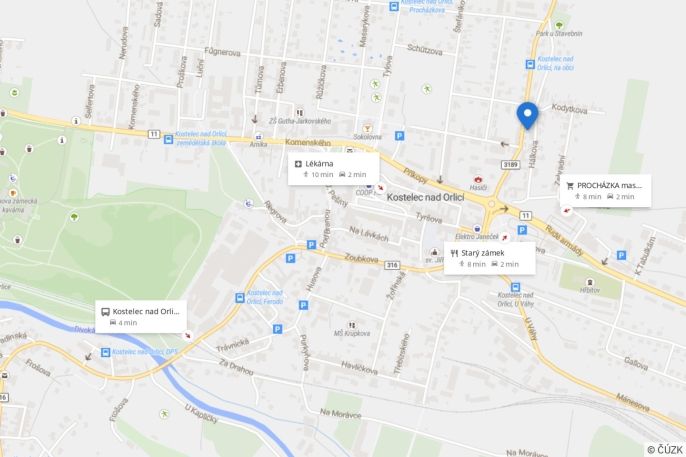 Pronájem, Byt 2+kk, Kostelec nad Orlicí