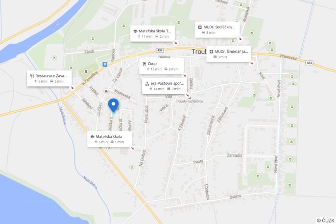 Prodej, Pozemek k bydlení, Troubky