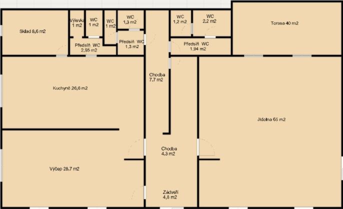 Prodej, Restaurace, stravování, Želízy