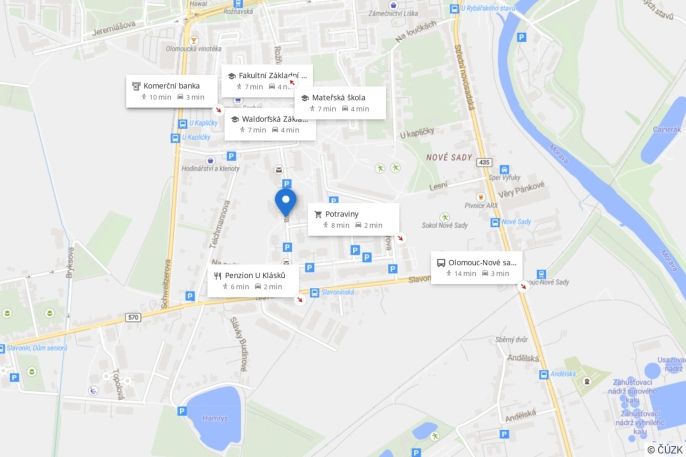 Pronájem, Byt 2+kk, Olomouc