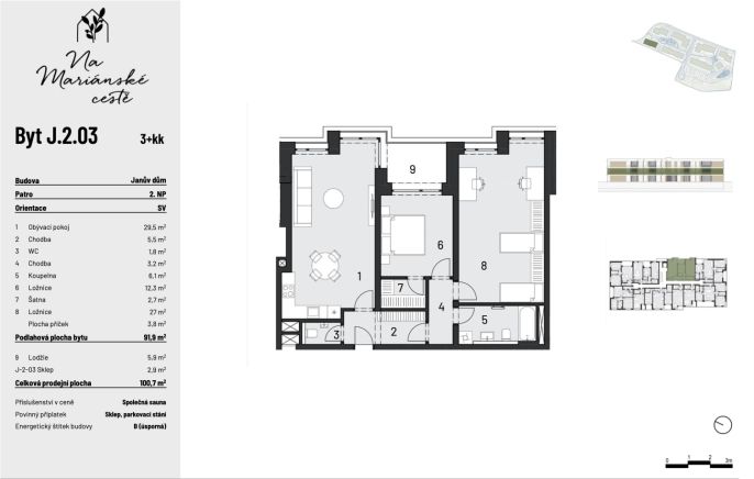 Prodej, Byt 3+kk, Brandýs nad Labem-Stará Boleslav