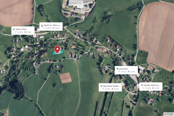 Prodej, Pozemek k bydlení, České Petrovice