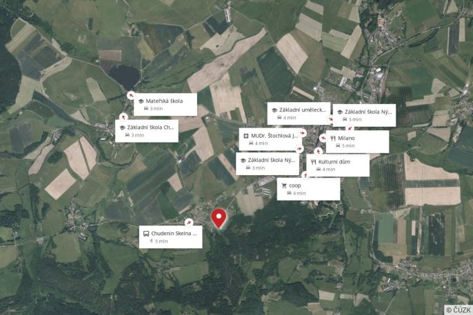 Prodej, Pozemek k bydlení, Chudenín