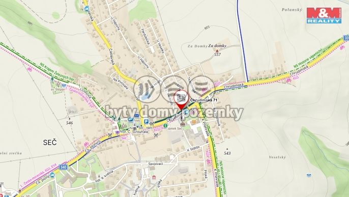 Pronájem, Byt 1+kk, Seč