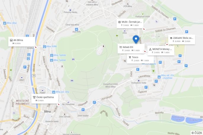 Prodej, Byt 3+1, Bílina