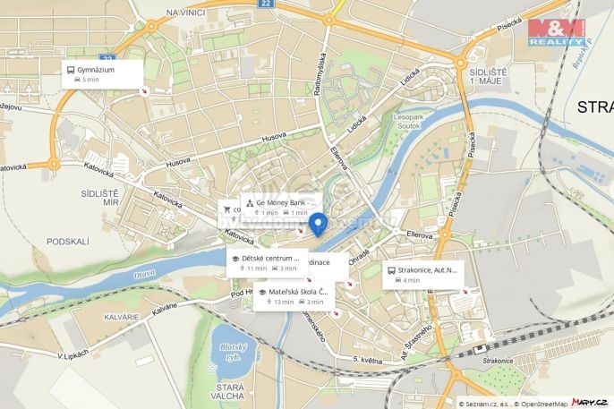 Pronájem, Byt 1+kk, Strakonice