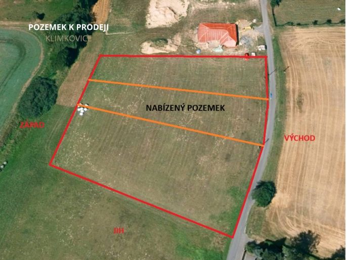 Prodej, Pozemek k bydlení, Klimkovice
