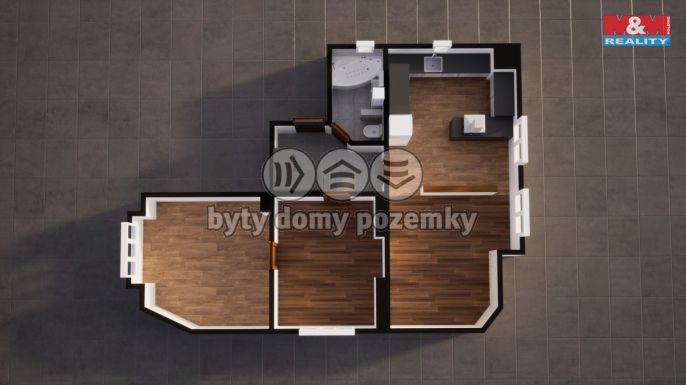 Prodej, Byt 3+kk, Teplice