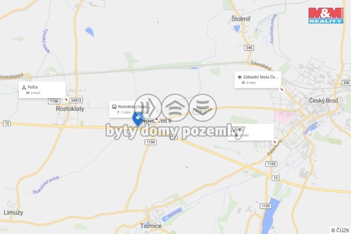 Pronájem, Byt 2+kk, Rostoklaty