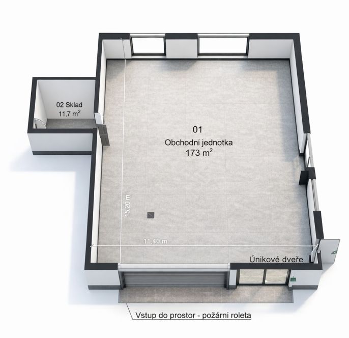 Pronájem, Obchodní objekt, Benešov