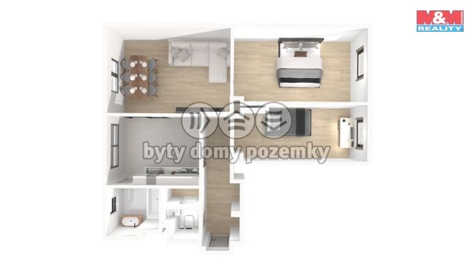 Prodej, Byt 3+1, Srby