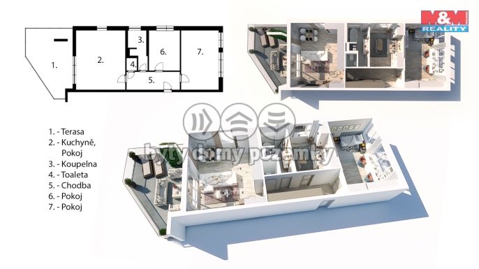 Prodej, Byt 3+kk, Mladá Boleslav
