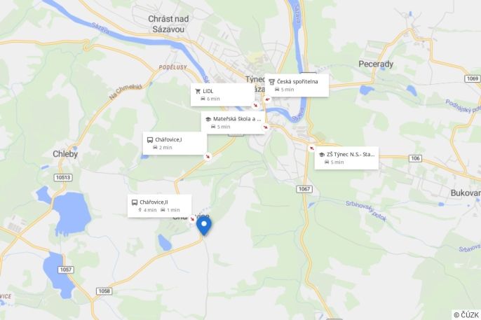 Pronájem, Byt 2+kk, Chářovice