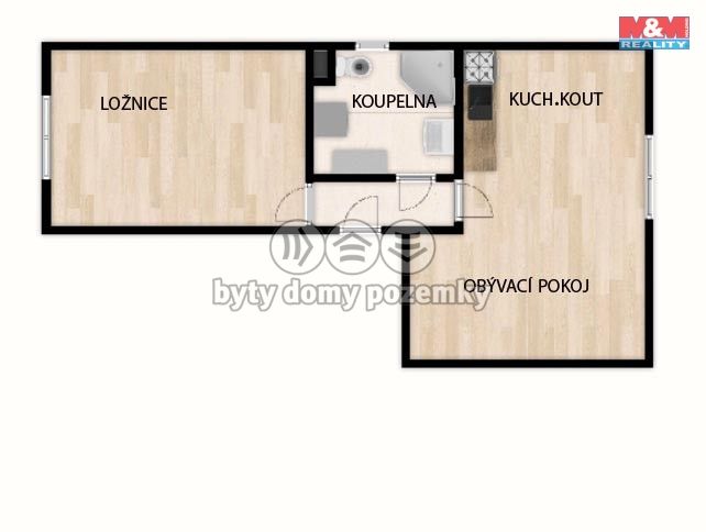 Pronájem, Byt 2+kk, Benešov