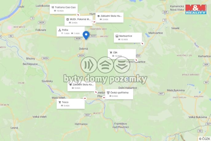 Prodej, Pozemek k bydlení, Dobrná