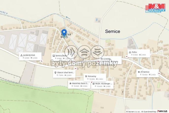 Prodej, Pozemek k bydlení, Semice