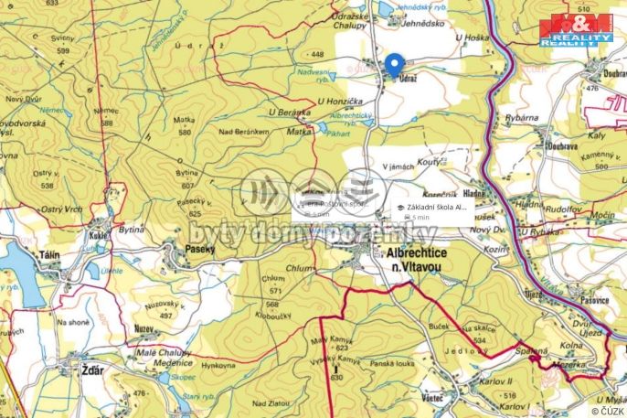 Prodej, Pozemek k bydlení, Albrechtice nad Vltavou