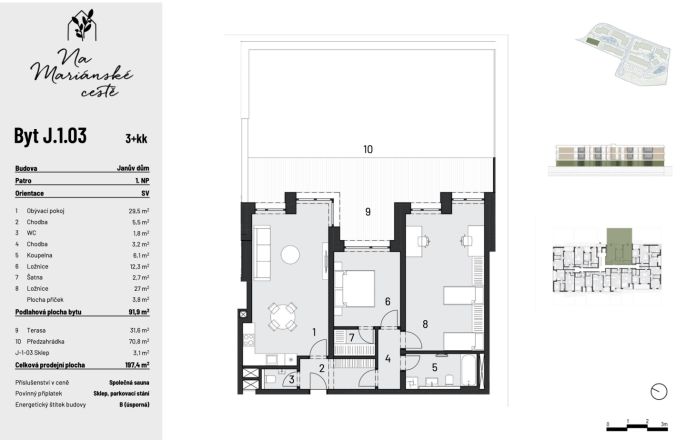 Prodej, Byt 3+kk, Brandýs nad Labem-Stará Boleslav